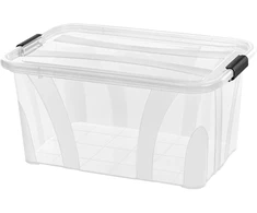 Siena Home Anzio dėžė su dangčiu 14 L, 4 vnt. rinkinys