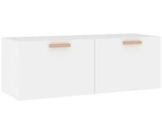 Sieninė spintelė, balta, 100x36,5x35cm, apdirbta mediena