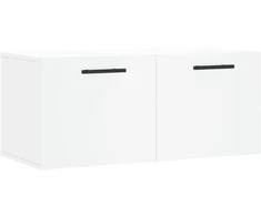 Sieninė spintelė, balta, 80x36,5x35cm, apdirbta mediena