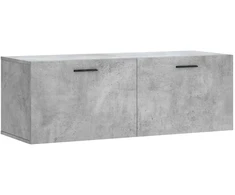 Sieninė spintelė, betono pilka, 100x36,5x35cm, apdirbta mediena