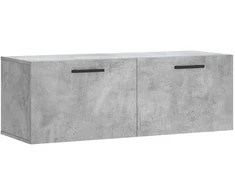 Sieninė spintelė, betono pilka, 100x36,5x35cm, apdirbta mediena