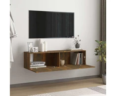 TV staliukas Sieninė televizoriaus spintelė, ąžuolo, 120x30x30 cm, mediena