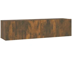 TV staliukas Sieninė televizoriaus spintelė, ąžuolo, 120x30x30 cm, mediena