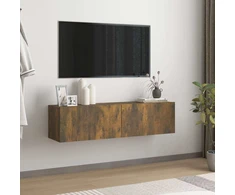 TV staliukas Sieninė televizoriaus spintelė, ąžuolo, 120x30x30 cm, mediena