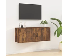 TV staliukas Sieninė televizoriaus spintelė, dūminio ąžuolo, 100x34,5x40cm