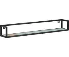 Sieninės lentynos, 2vnt., 120cm, perdirbtos medienos masyvas
