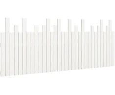Lova Sieninis galvūgalis, baltas, 204x3x80cm, pušies masyvas