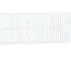 Lova Sieninis galvūgalis, baltas, 204x3x90cm, pušies masyvas