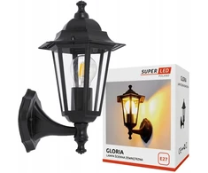 Sieninis šviestuvas Sieninis lauko šviestuvas E27 Led Retro Latterna Superled