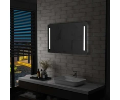 Sieninis vonios kambario veidrodis su LED, 100x60cm