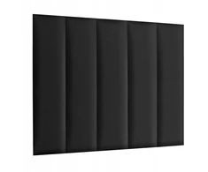 Sienų panelė 120x30 cm apmušta Wezgłowie Fancy grafito spalvos