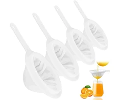Sietelio filtras, smulkus sietelis su rankena, 400/300/200/100 akių virtuvinis koštuvas, plastikinis, itin smulkus piltuvo filtras, buitinis koštuvas, rankinis koštuvas, mažas koštuvas sultims, pienui, kavai, sojų pienui