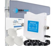 Signaflex Egsm/umts Baltas Gsm 2g 3g telefono interneto signalo stiprintuvo komplektas + antenos 10m