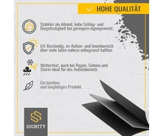Signity aliuminio ženklas vaizdo stebėjimas (100 x 60 mm mažas) – aliuminio įspėjamasis ženklas vaizdo kamerų stebėjimas – idealiai tinka netikrai kamerai – aliuminio ženklas – įspėjimas apie vaizdo stebėjimą privačiai nuosavybei