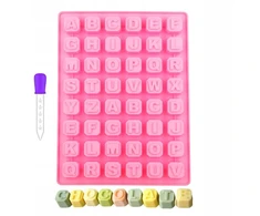 Silikoninė forma raidės + pipetė lašintuvas 5ml
