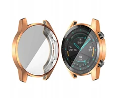 Silikoninis dėklas Huawei Watch Gt2 46mm, rožinis auksas