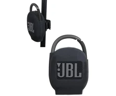 Kompiuterio kolonėlės Silikoninis dėklas Jbl Clip 5 / Clip 4 garsiakalbiui (juodas)