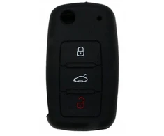 Silikoninis raktų dėklas vw skoda seat 3 mygtukų