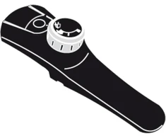 Silit atsarginė dangčio rankena slėginei viryklei Sicomatic® econtrol Ø 18 ir 22 cm, plastikas, juoda