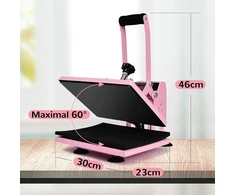 Spausdintuvas Šilumos presas 30x23 cm, 0-250°c, rožinis, su Lcd