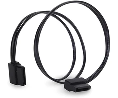 Silverstone Sst-cp11b-300 Sata 6g 300mm plokščias kabelis, juodas
