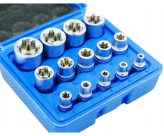 Silvertools torx vidiniai galiniai raktai E4 - E24