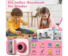 Singhere momentinis fotoaparatas vaikams, 1080p vaikų fotoaparatas mergaitėms ir berniukams nuo 3 iki 12 metų, skaitmeninis fotoaparatas su 5 spausdinimo popieriaus ritinėliais, 32 gb tf kortele, spalvotais rašikliais, dovana vaikams