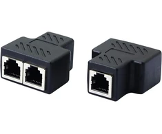 Sinloon telefono lizdo skirstytuvas Rj11 moteriška į 2 moteriškas 6p6c telefono linijos jungtis telefono ilgintuvo adapteris laidiniam fakso aparatui (1 į 2)