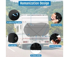 Siruiton dviračio uždangalas 1-3 dviračiams transportuoti, tvirtas 420d oxford audinio lauko dviračio uždangalas su dirželiais ir laikymo krepšiu automobilio bagažinės kelionėms