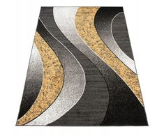 Šiuolaikinis pilkas Bcf kilimas 140x200 cm, 100% polipropilenas