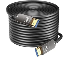 Siwket 8k Hdmi šviesolaidinis kabelis 20m, optinis Hdmi 2.1 kabelis 48gbps itin didelis greitis 8k @ 60hz 4k @ 120hz dinaminis Hdr Earc Dolby Hdcp 2.2 ir 2.3, skirtas Hdtv/projektoriui/namų Kinui/tv priedėliui/žaidimų konsolei