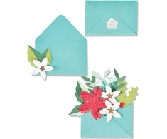 Sizzix Festive Envelope Chapter Sizzx Thinlits pjovimo formelių rinkinys 13vnt Festive Envelope, autorė Lisa Jones | 665946 | Chapter 3 2022, plastikinis popierius, įvairiaspalvis, vienas dydis