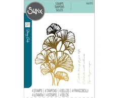 Sizzix Stacey Park 666593 Cosmopolitan Inspire skaidrių antspaudų rinkinys, 4 vnt., skaidrus, vienas dydis