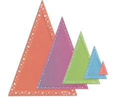Sizzix Stacey Park Fantasy Frame išpjovimo formelių rinkinys, Patti's Perfect Triangles by Stacey Park, įvairiaspalvis, vienas dydis