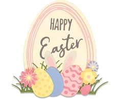 Sizzix Thinlits pjovimo formelės 17pcs 664373 Easter Mood by Emily Tootle, įvairiaspalvis, vienas dydis