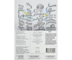 Sizzix Thinlits rinkinys 38pk-brush mažosios raidės Alpha, autorė Debi Potter, metalas, įvairiaspalvis, 26.5 x 13 x 0.2 cm