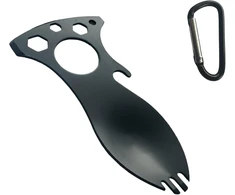 Sk wild ones® lauko šaukštas-šakutė - nerūdijantis plienas su 11 funkcijų - bushcraft šakutės šaukšto stovyklavimo rinkinys - kelioninių įrankių rinkinys - daugiafunkcis stovyklavimas - lauko vanlife priedų rinkinys stovyklavimui