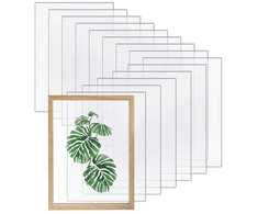 Nuotraukų rėmelis Skaidrūs akrilo lakštai akrilo lakštai akrilo stiklas 180 x 130 x 27 mm plastikinė plokštė skaidraus organinio stiklo pakaitinės plokštės nuotraukų rėmeliams stiklo pakaitimo pakuotė iš 15