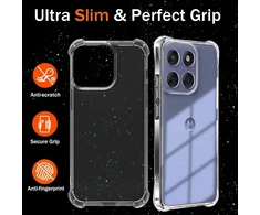 Skaidrus dėklas Motorola Moto Edge 60 Fusion, minkštas silikonas