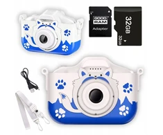 Skaitmeninis fotoaparatas vaikams 40mpx fotografinis Vilkas + Sd kortelė 32gb Xl