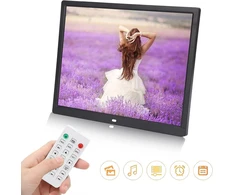 Skaitmeninis nuotraukų rėmelis 15 colių Led ekranas Ir nuotolinio valdymo pultas Skaitmeninis nuotraukų rėmelis Hd ekranas Naršykite nuotraukas Vaizdo grotuvas su fonine muzika Įsimylėjėliams (eu)