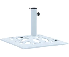 Skėčio pagrindas, baltos spalvos, ketus, 12kg, 49cm