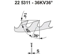 Skersinio pjovimo diskinis pjūklas 350x30x3,2 36z kv pilana medienai pjauti, išilginis