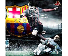 Skin, suderinama su Ps4 Slim - Lionel Messi Fc Barcellona - Limited Edition Decal Cover Protective Cases Faceplates Bundle