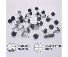 Skir'co (150 vnt.) dažyti 4,2 x 16 mm savaime gręžiantys varžtai, Phillips modifikuota santvaros galvutė, sriegiklis, plokščia galvutė (150, antracito pilka ral 7016)
