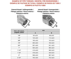 Skir'co (4 vnt.) žalvarinė jungtis su sriegiu ir spygliu 1/4 colio x 8 mm, žarnos adapteris, žarnos jungtis, Bsp sriegis