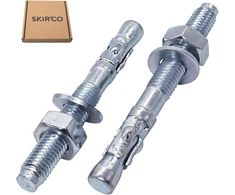 Skir'co Pleištinė inkaras M10 x 90 mm, metaliniai kaiščiai, varžto inkaras, mūro tvirtinimo elementas, betono plėtimosi inkaras (6 vnt.)