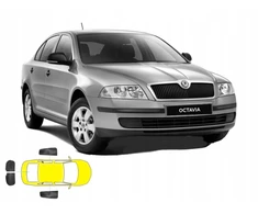 Skirta Skoda Octavia Ii htb užuolaidėlės nuo saulės