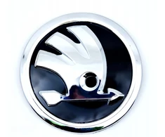 Skoda logotipas emblema ženkliukas 90 mm Yeti Fabia Felicia Octavia Rapid Roomster