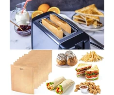 Skrudintuvas Skrudintuvo maišeliai, 10 vnt nepridegančių skrudintuvo maišelių, daugkartinio naudojimo Toastbags, plaunami, skrudintuvo maišeliai skrebučiams, sumuštiniams, picai, sūriui
